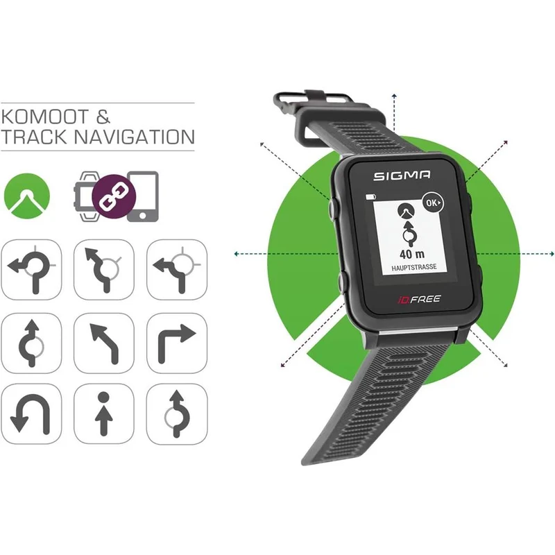Sigma Sportuhr ID Free grau