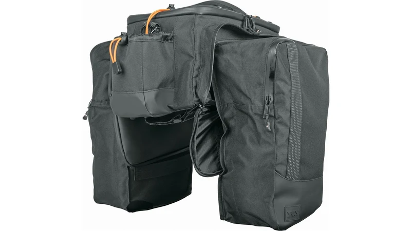 SKS GERMANY Infinity Urban Trunkbag Tasche black 8 Liter + 2 x 9 Liter