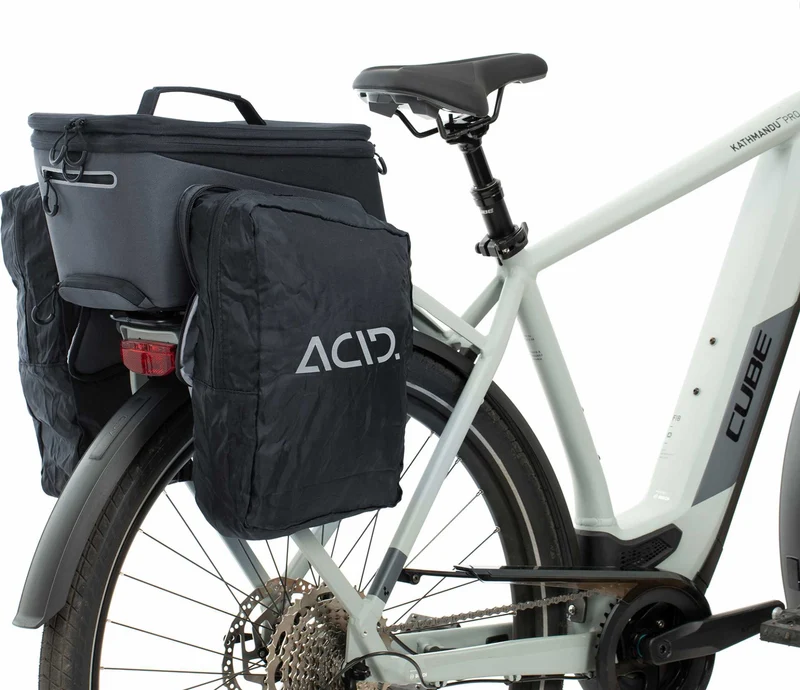 Acid Gepäckträgertasche Trunk City RILink black 8+7
