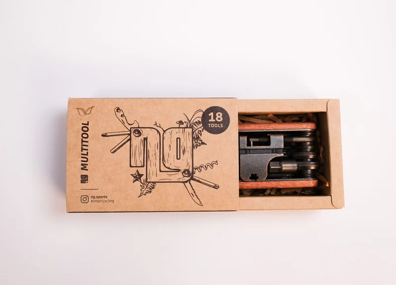 NG Sports Outdoor Multitool 19 Funktionen brown/copper 85 x 48 x 22 mm