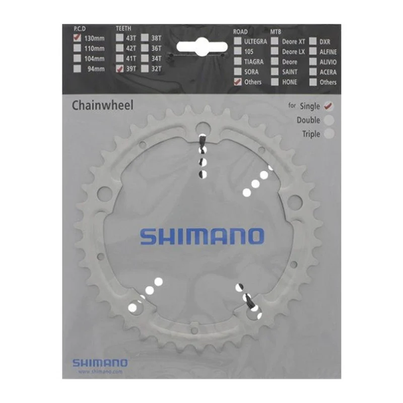 Shimano Kettenblatt ALFINE FC-S500 39 Zähne für KSR Innen + Außen Schwarz