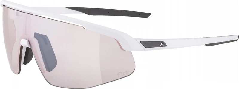 Alpina Turbo Pro Q-Lite Sportbrille white matt/mirror pink one size