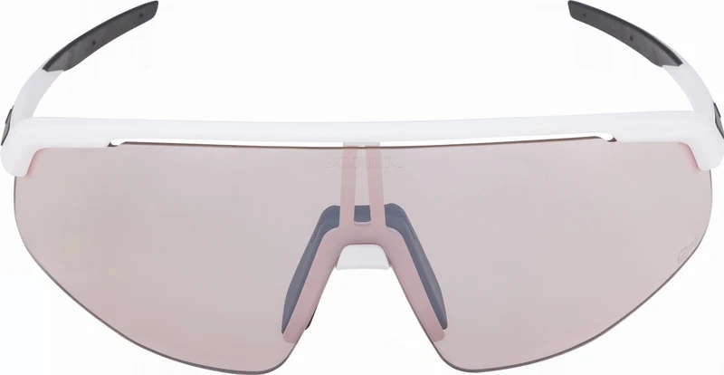 Alpina Turbo Pro Q-Lite Sportbrille white matt/mirror pink one size
