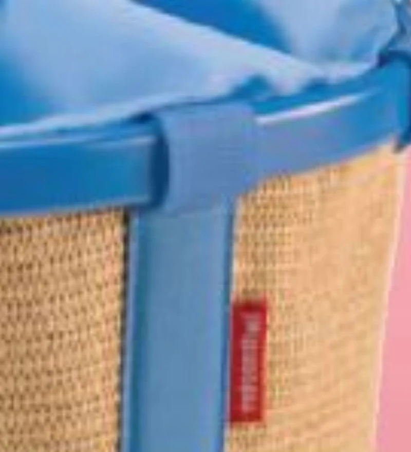 KLICKfix Bikebasket Lenkertasche Bastlook raffia blue