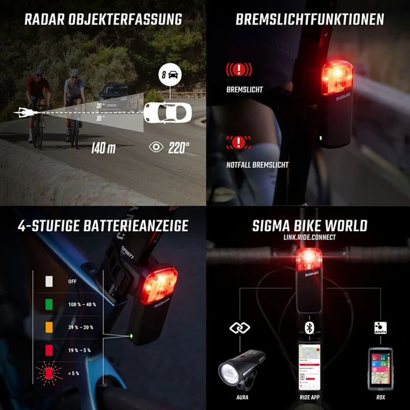 Sigma Radar-Rücklicht RECO 80 LINK