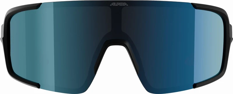Alpina Lumin Sportbrille black matt/mirror blue one size