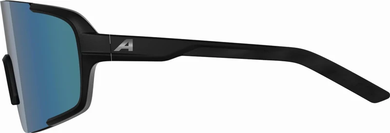 Alpina Lumin Sportbrille black matt/mirror blue one size