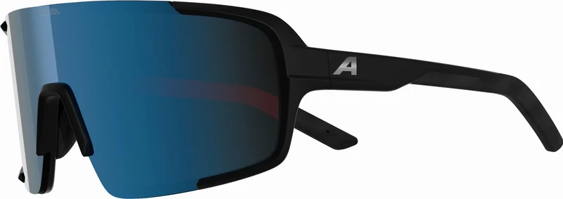 Alpina Lumin Sportbrille black matt/mirror blue one size