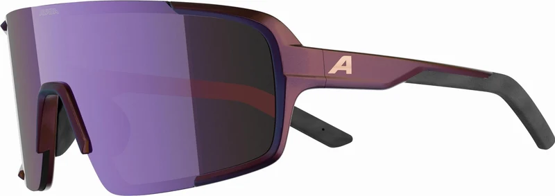 Alpina Lumin Sportbrille black-purple matt/mirror pink one size