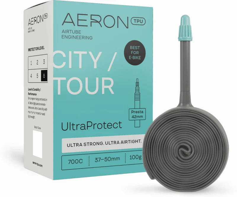 Aeron/TPU City/Tour - UltraProtect 37-50 mm Schlauch 28" black Ventil SV 42 mm
