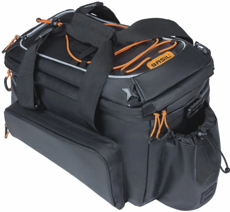 Basil Miles Trunkbag XL Pro MIK 2.0 Gepäckträgertasche schwarz/orange 9 L - 36 L