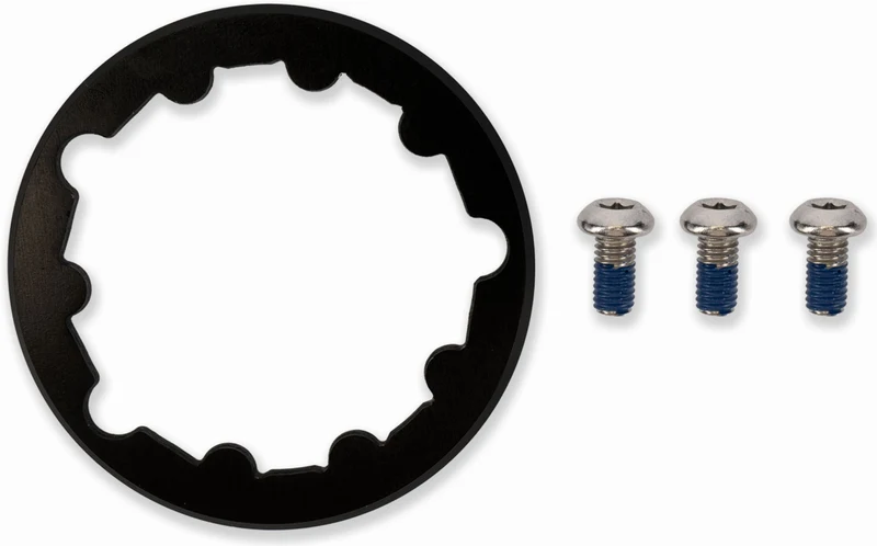Acid Kettenblatt Spacer kompatibel mit SRAM 3-bolt Standard, Kettenlinie von 53 mm auf 50 mm black 3 mm