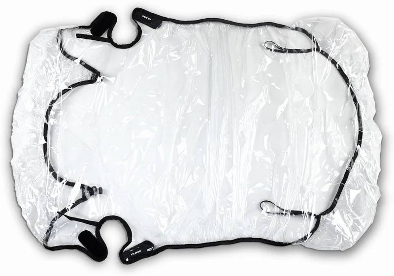 Cube Regenschutz für Kinder Fahrradanhänger Double CMPT transparent