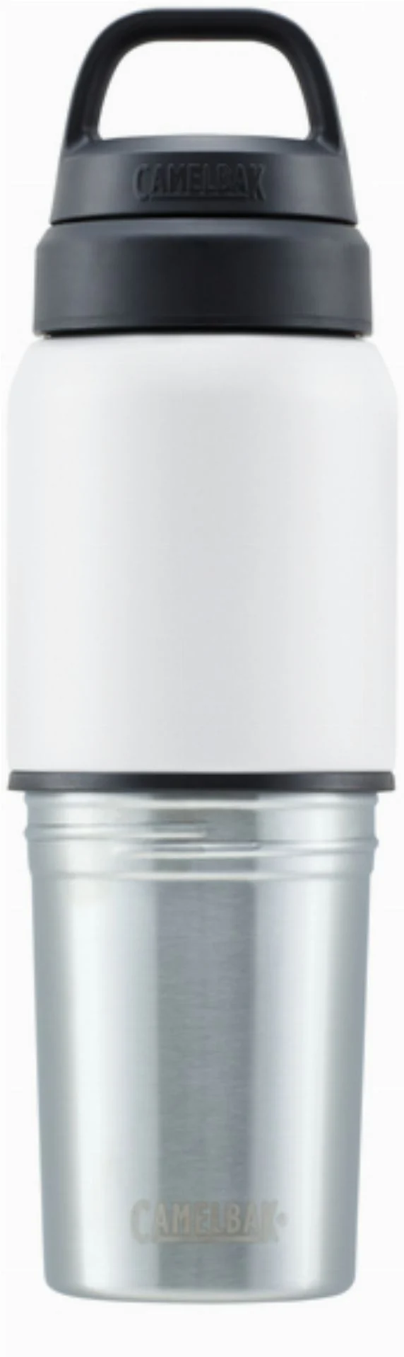 QIO Thermobecher 500 ml Edelstahl mit integriertem Becher by Camelbak white