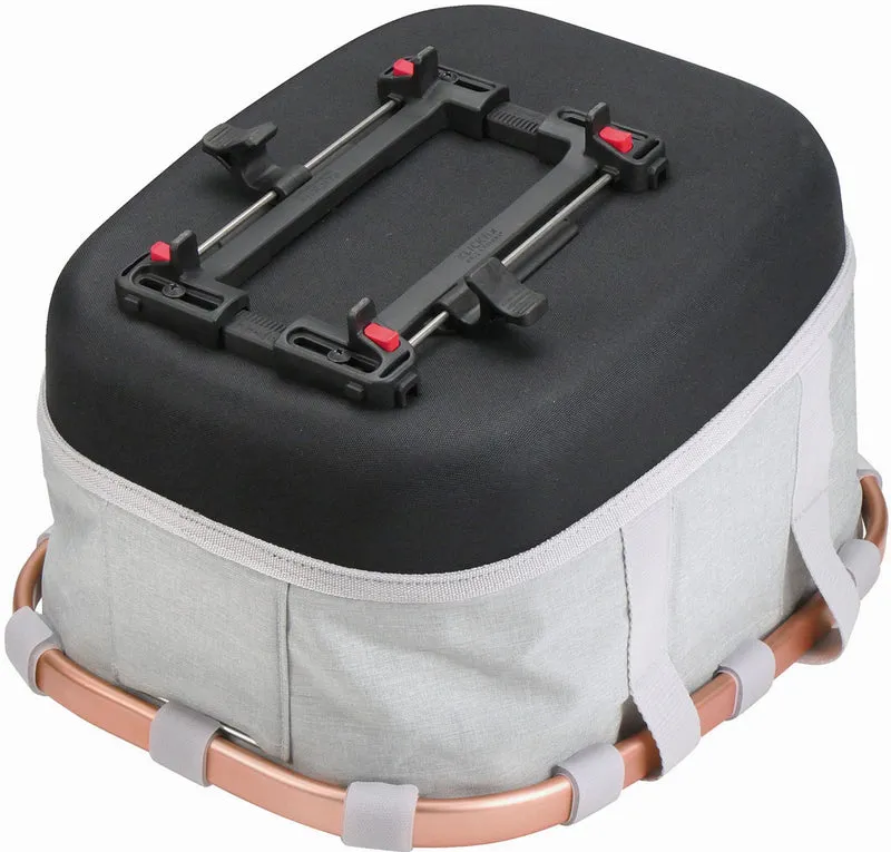 KLICKfix Bikebasket GT mit Uniklip 2 Gepäckträgertasche twist sky rose 21 L