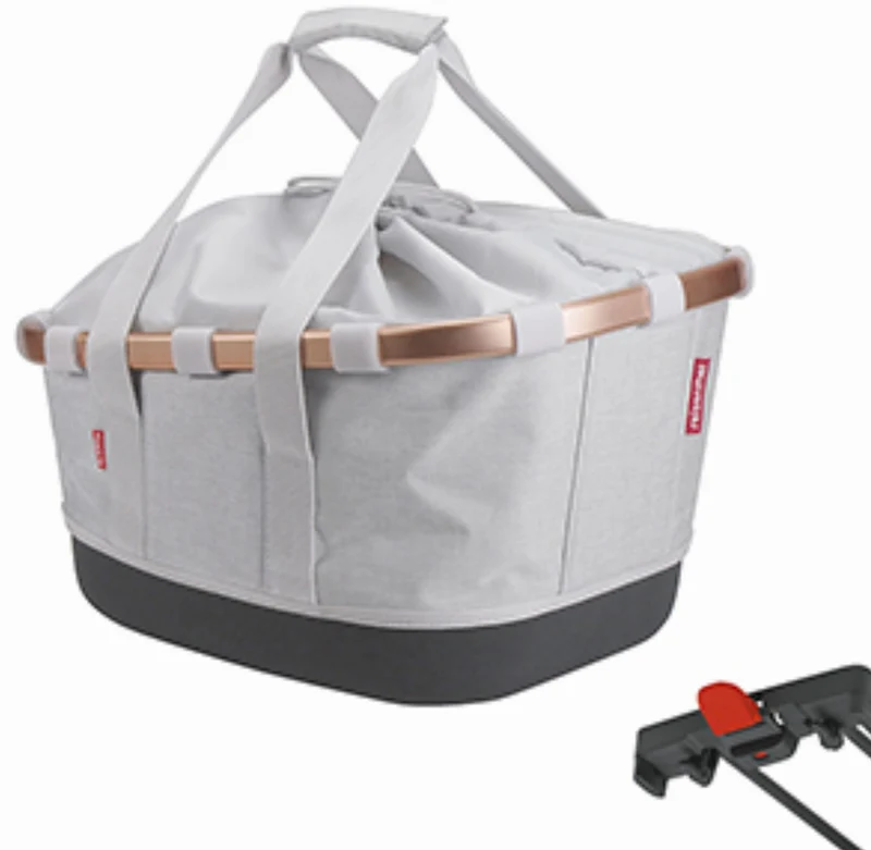 KLICKfix Bikebasket GT für Racktime Gepäckträgertasche twist sky rose 21 L