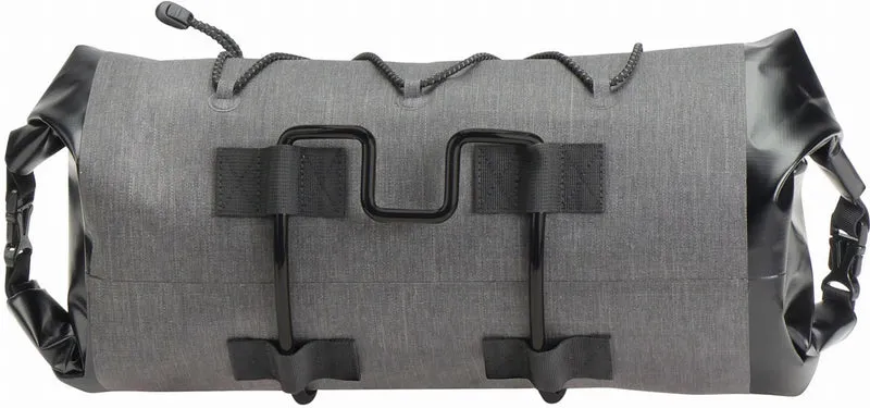 KLICKfix Bikepack Waterproof Lenkertasche grau/schwarz 6 - 12 L