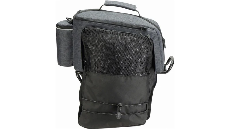 KLICKfix Rackpack Sport Plus mit Uniklip 2 Gepäckträgertasche grau 12 - 18 L