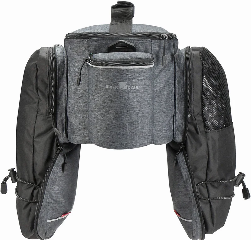 KLICKfix Rackpack Sport Plus mit Uniklip 2 Gepäckträgertasche grau 12 - 18 L