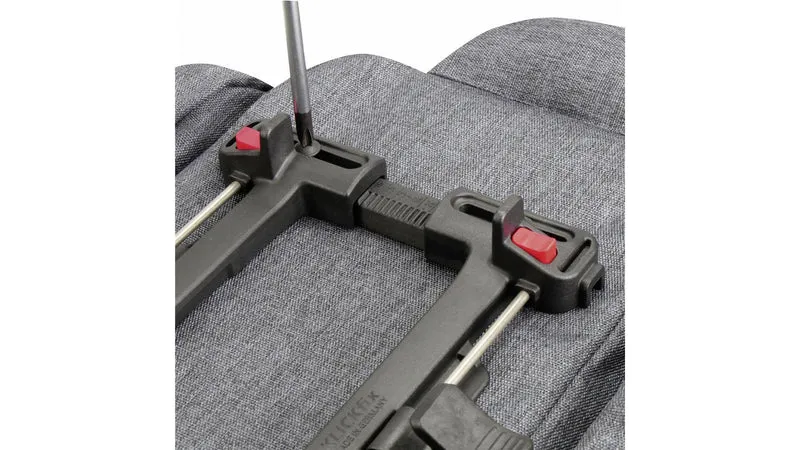 KLICKfix Rackpack Sport Plus mit Uniklip 2 Gepäckträgertasche grau 12 - 18 L
