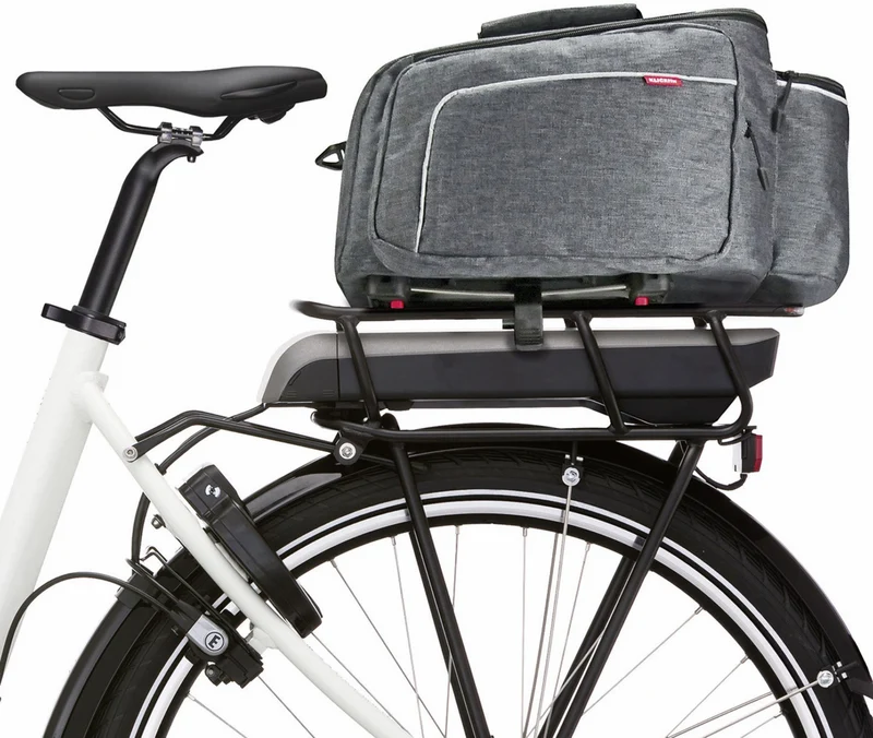 KLICKfix Rackpack Sport Plus mit Uniklip 2 Gepäckträgertasche grau 12 - 18 L