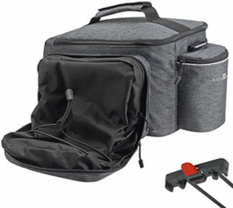 KLICKfix Rackpack Sport Plus für Racktime Gepäckträgertasche grau 12 - 18 L