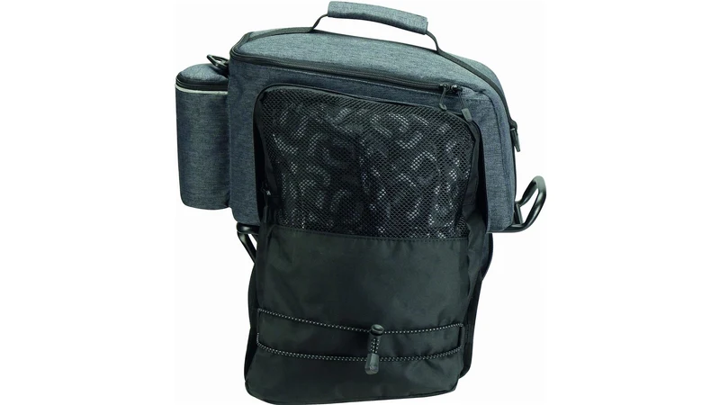 KLICKfix Rackpack Sport Plus für Racktime Gepäckträgertasche grau 12 - 18 L