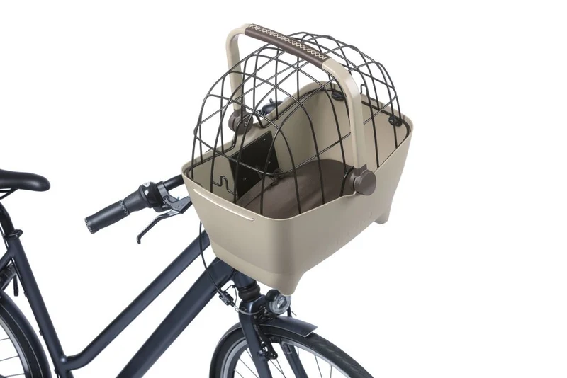 Basil Buddy, Vorderradkorb für Hund/Tier braun