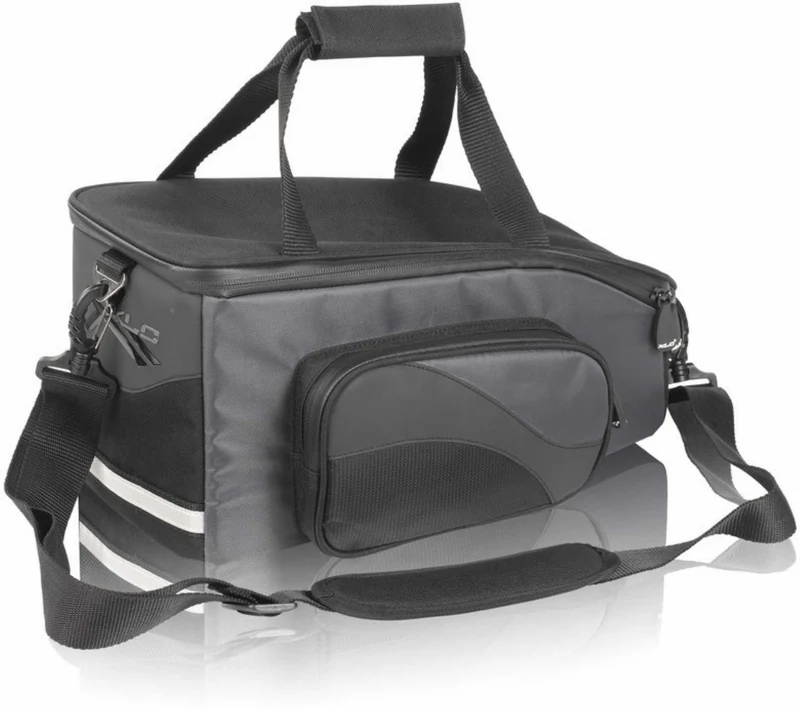 XLC carry more BA-S47 Gepäckträgertasche schwarz/anthrazit für XLC Systemgepäckträger