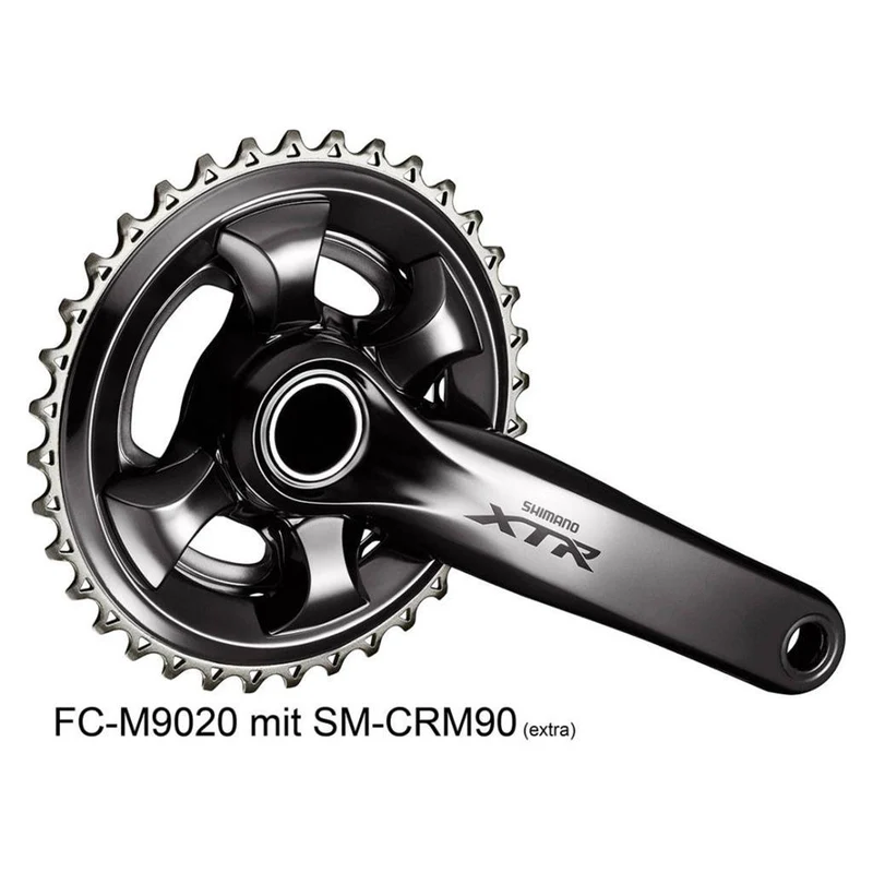 Shimano Kurbelgarnitur XTR 175 Std.Q. O.Kbl