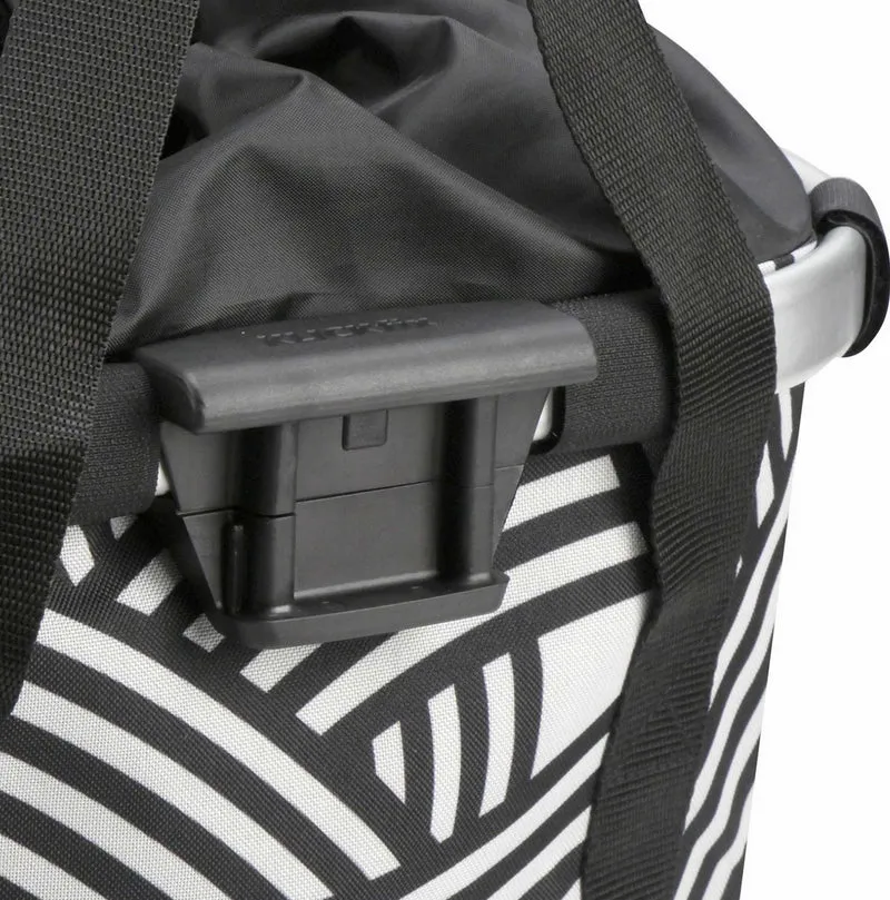 KLICKfix Bikebasket Lenkertasche mit Aluminumrahmen Zebra