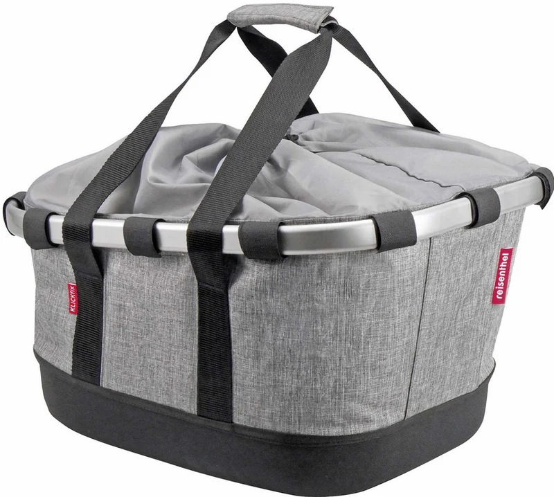 KLICKfix Bikebasket GT Gepäckträgertasche für Racktime grau
