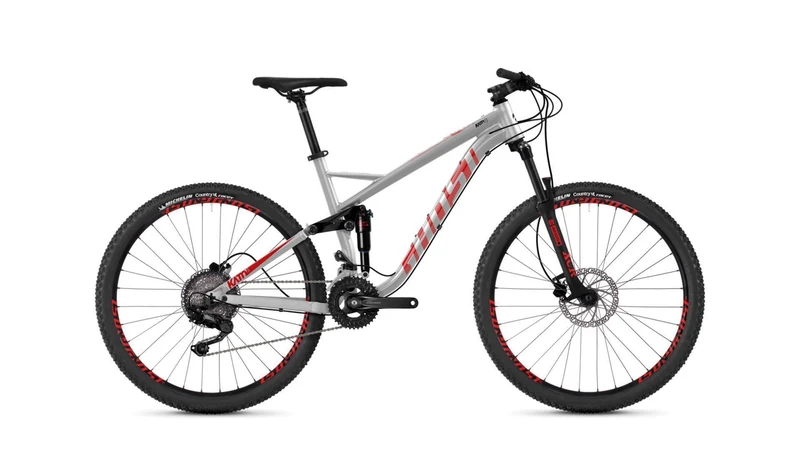 Ghost Kato FS 2.7 AL U MTB-Fully Diamant 27,5" iridium silver/riot red