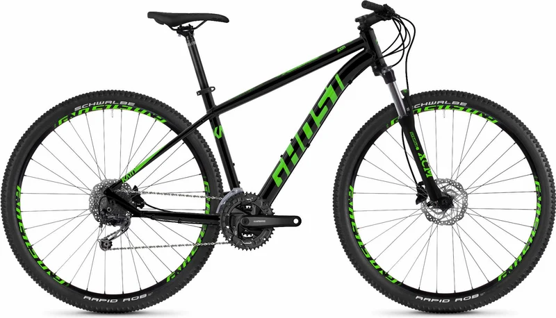 Ghost Kato 4.9 AL U 29" MTB-Hardtail night black / riot green
