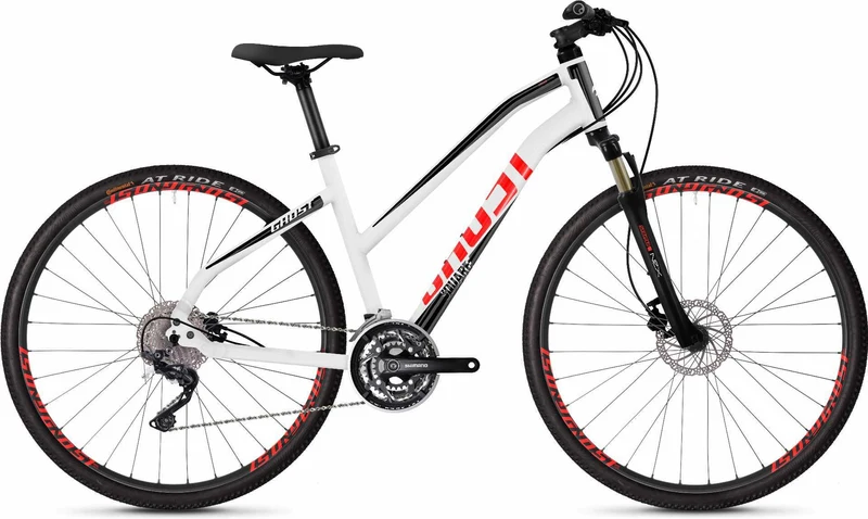 Ghost Square Cross 2.8 AL W Crossrad 28" star white / jet black / fiery red