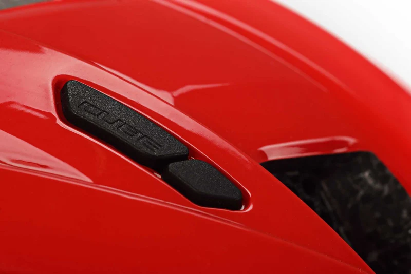 Cube Helm STEEP glossy red
