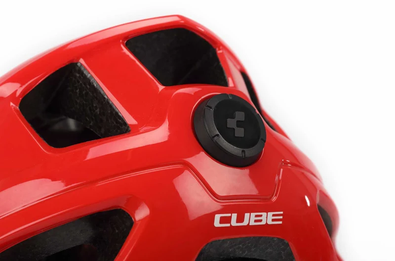 Cube Helm STEEP glossy red
