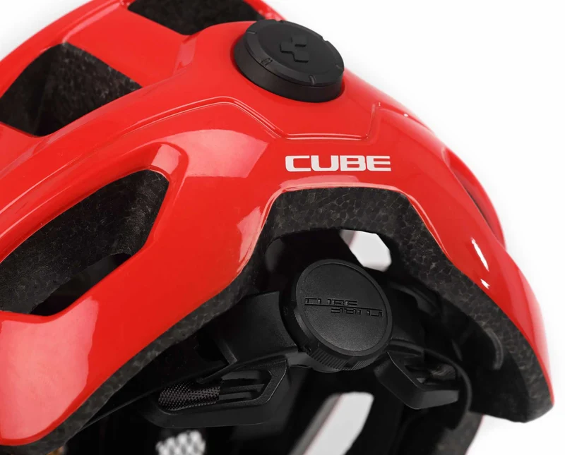 Cube Helm STEEP glossy red