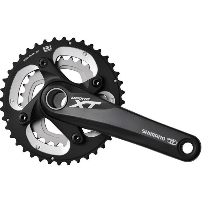 Shimano Kurbelgarnitur XT 175 HT2 38-26 Black