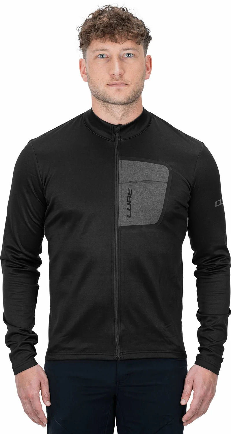 CUBE ATX Trikot Full Zip langarm black