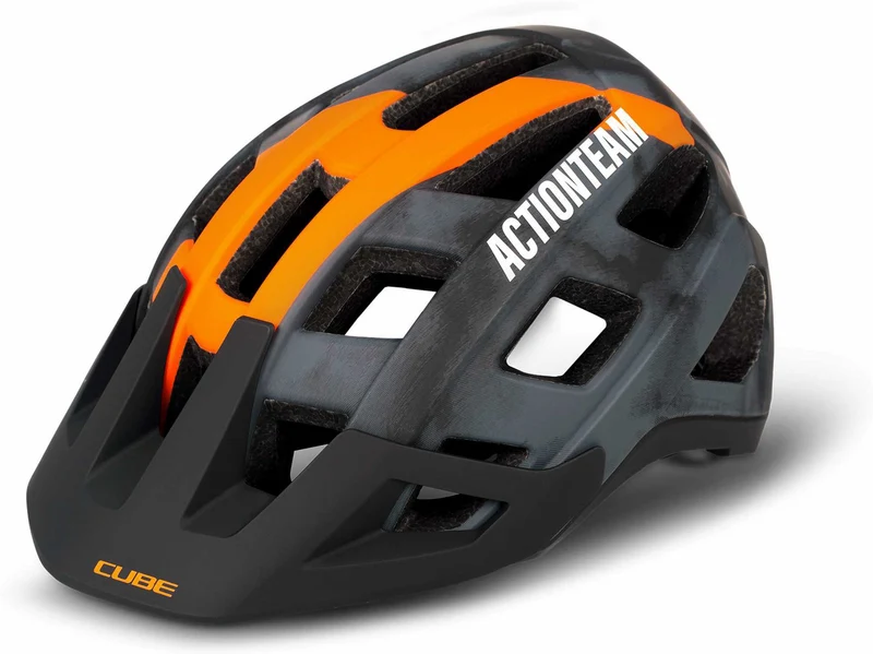 Cube Helm BADGER X Actionteam grey´n´orange
