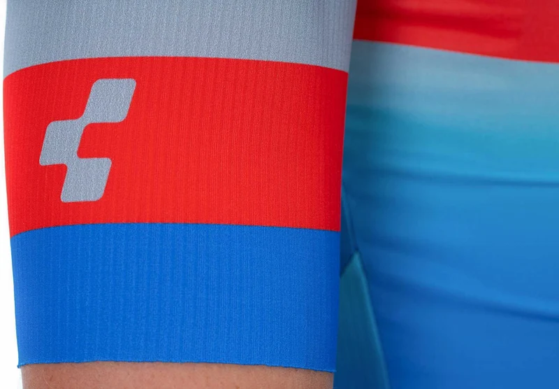 Cube Teamline Trikot kurzarm blue´n´red´n´grey