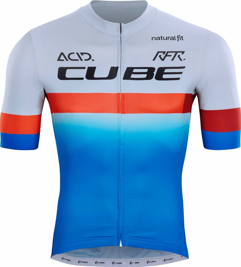 Cube Teamline Trikot kurzarm blue´n´red´n´grey