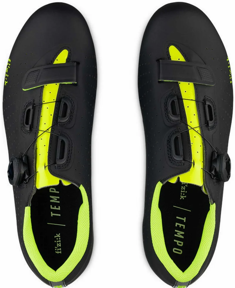 Fizik Tempo Overcurve R5 Rennradschuhe schwarz gelb fluo