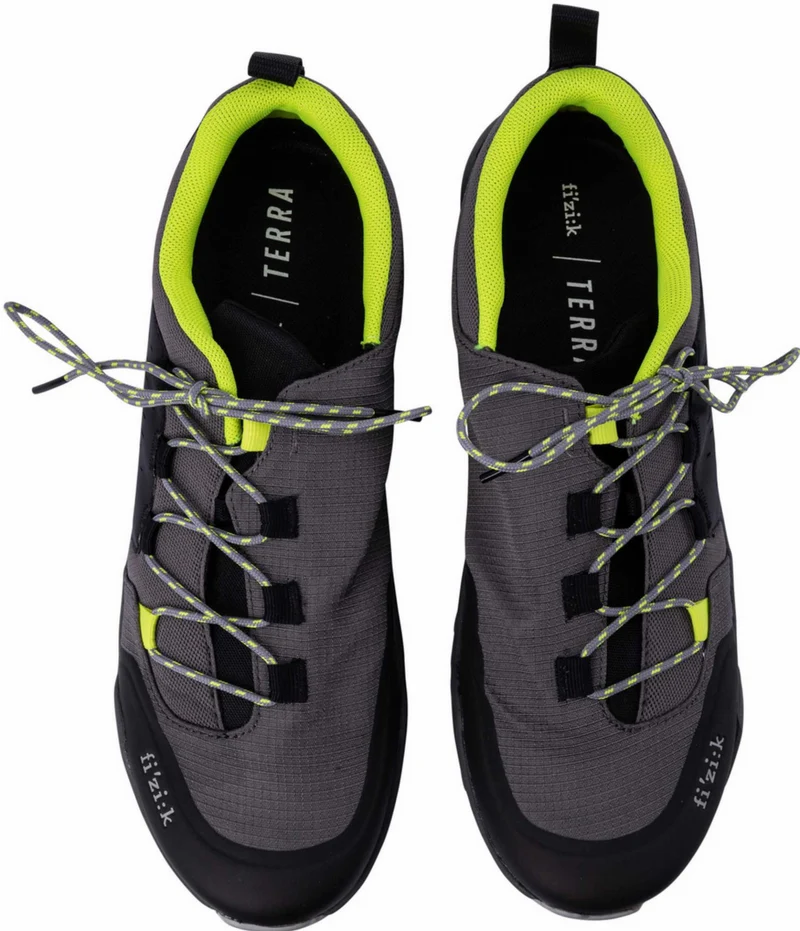 Fizik Terra Ergolace X2 E-Bike MTB-Schuhe grau gelb fluo