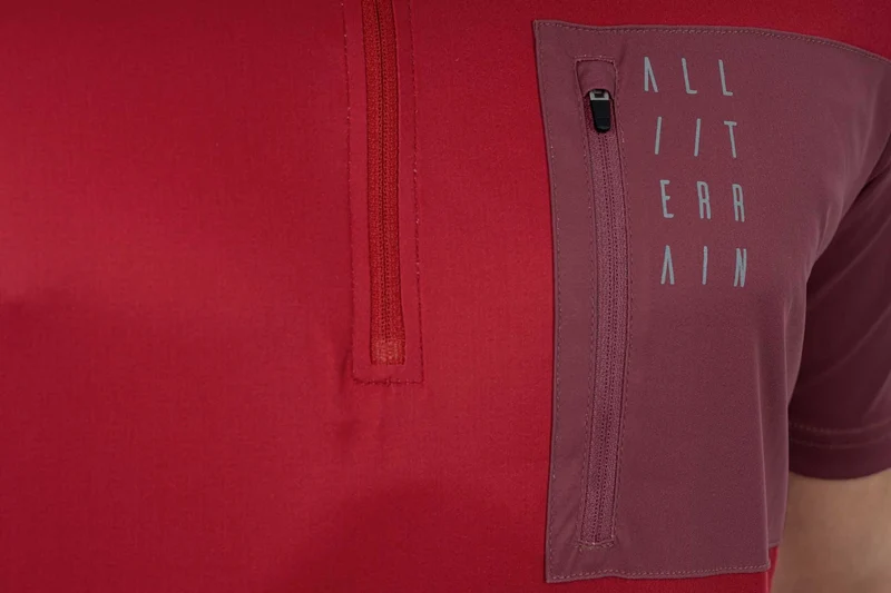 Cube ATX Trikot Half Zip Kurzarm red
