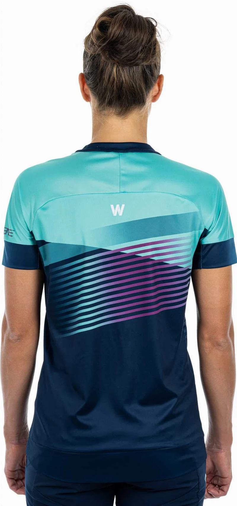 Cube Teamline WS Rundhalstrikot Kurzarm blue´n´mint