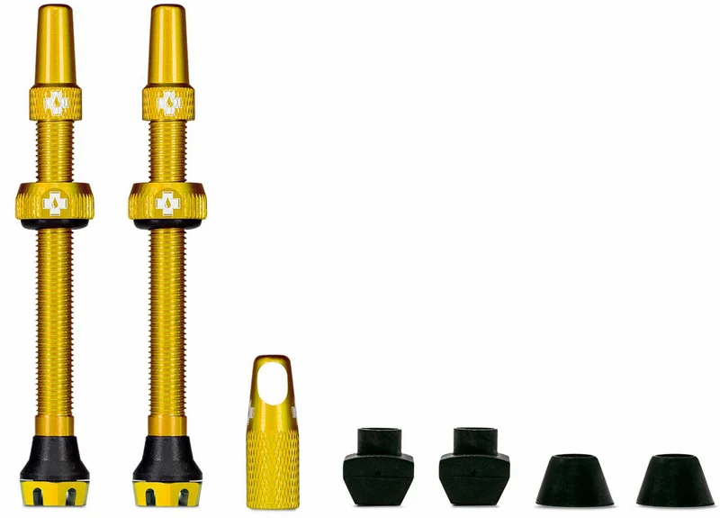 Muc-Off Tubeless Valve Kit V2 Universal for MTB & Road gold