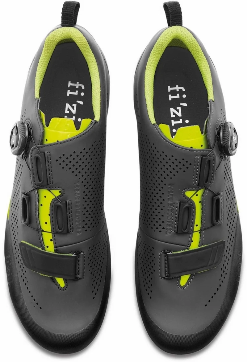 Fizik Terra X5 MTB-Schuhe grau/gelb fluo