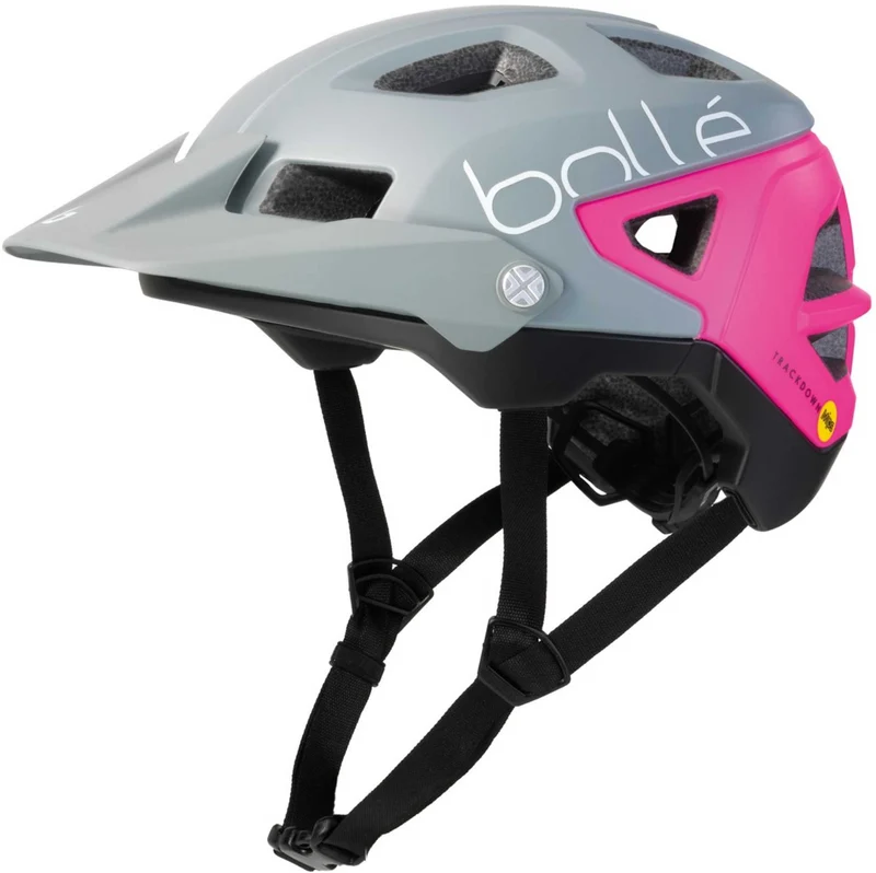 Bolle Trackdown Mips MTB-Helm matte grey/neon pink